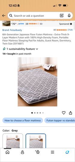Japanese Floor Futon Mattress – Twin