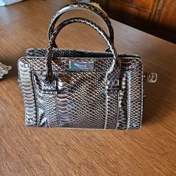 Calvin Klein Bronze Brown Texture Handbag