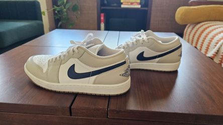 Air Jordan 1 Low White Navy Sneakers
