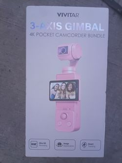 VIVITAR 3-AXIS GIMBAL 4K CAMCORDER BUNDLE