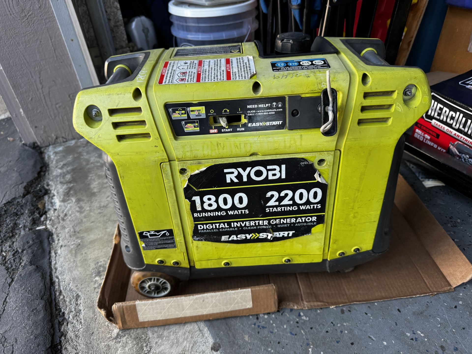Ryobi 1800 Generator Tune Up With New carburetor Runs Great