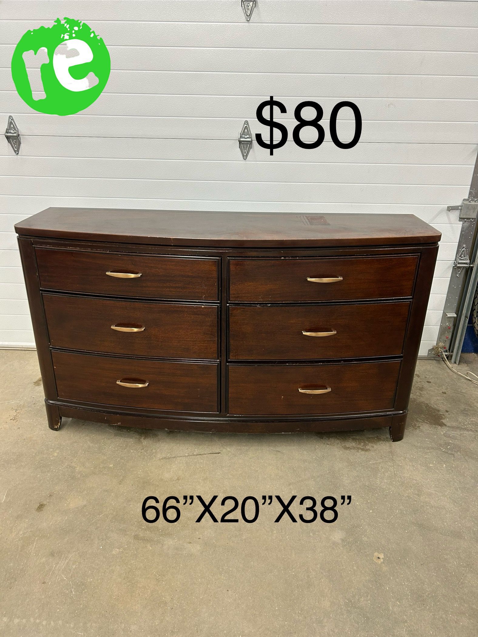 Legacy classic Furniture Long Dresser With 6 Drawers