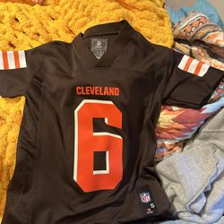 Vintage Kids Cleveland Browns mayfield Jersey Size Small