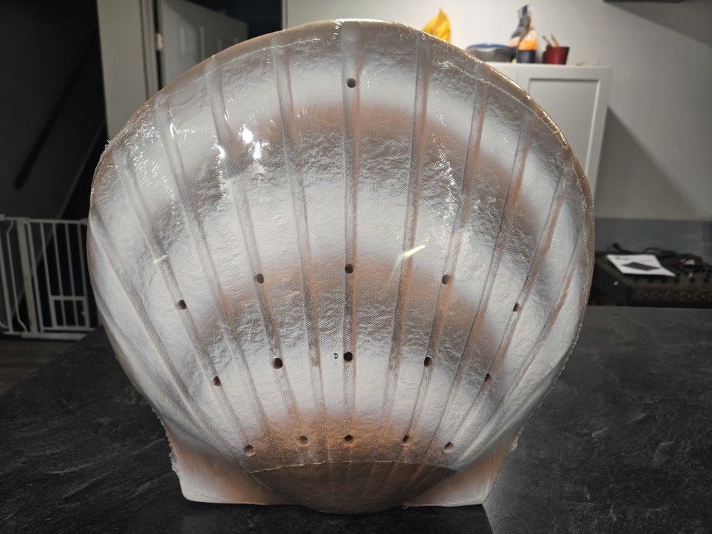 Stardust Memorials Biodegradable Shell Urn In Pearl For Water Burial Or Earth