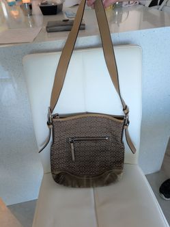 Coach Handbag Vintage Y2K Signature Jacquard Duffel Shoulder Bag