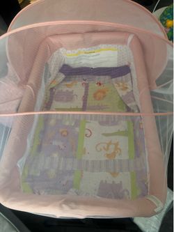 Pink bassinet