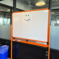 Magnetic Whiteboard On Wheels