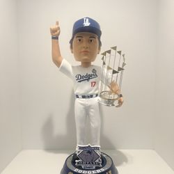 Shohei Ohtani 3ft Bobblehead Out Of 50 (holding World Series Trophy)