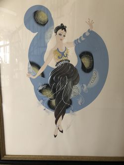 Collector Painting : ERTE "A DREAM" SOLD OUT LIMITED EDITION SERIGRAPH