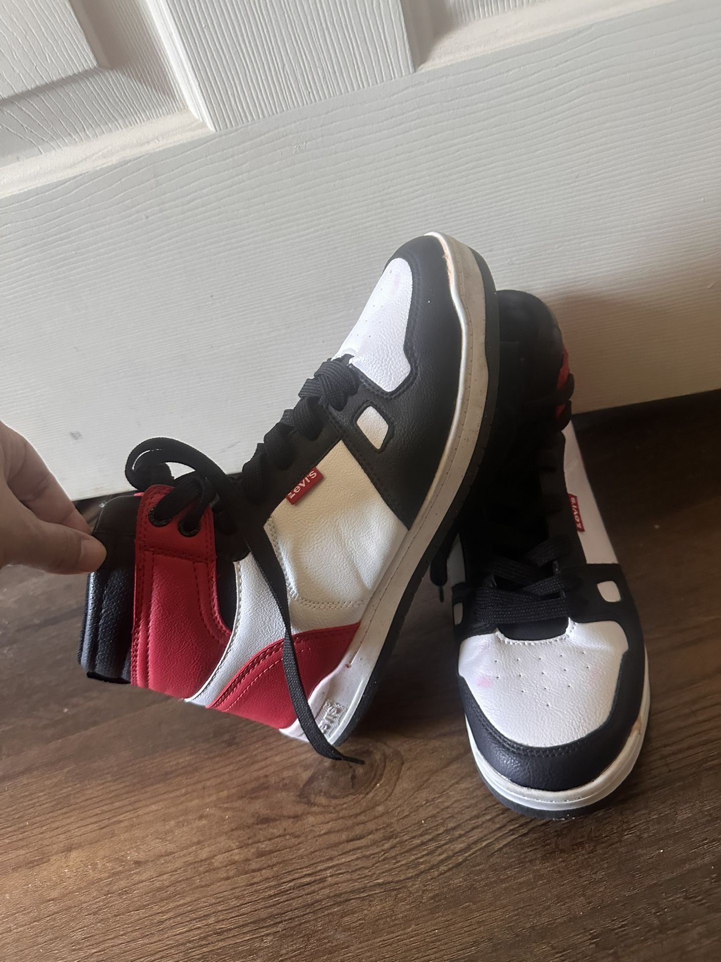 Levis Big Boy's Court Sneakers High-Top Shoes