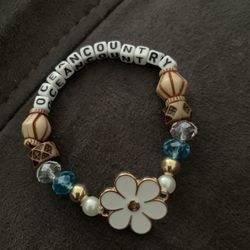Homemade Ocean Country Stretchy Bracelet 
