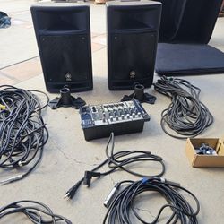 Yamaha Stagepas 300 PA 8 Channel Mixer System *Please Read Description"