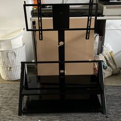 Black tv stand