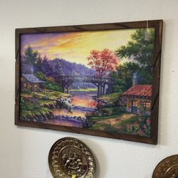 Painting On Wooden Board