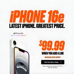 iPhone 16e 💲 99.99 💥