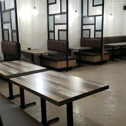 Booths for restaurant nightclubs barbershops etc