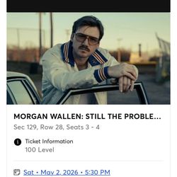 Morgan Wallen 5/2/26 Las Vegas at Allegiant Stadium