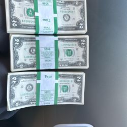 Sequential  2 Dollar Bills  
