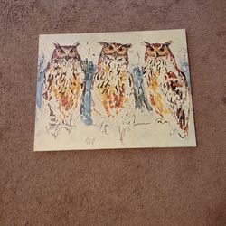 Hug Of The Owls Painting