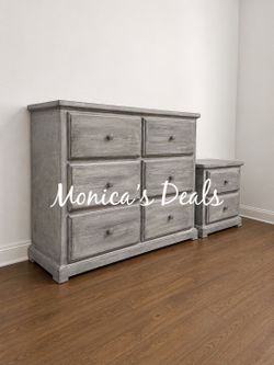 Solid Wood 48” Dresser + Nightstand $580
