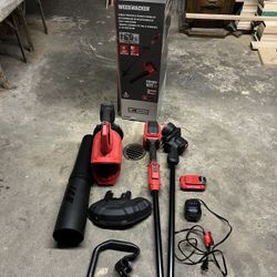 CRAFTSMAN V20 Brushless RP 20-volt max Cordless Battery String Trimmer and Leaf Blower and Combo Kit 5 Ah (Battery Included) (Charger Included