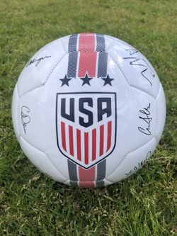 USA national women’s team official licensed soccer ball printed signatures