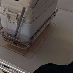 Boat cooler helm seat