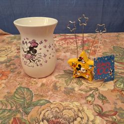 Minnie Mouse Vase and Photo holder