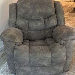 Gray Rocker Recliner