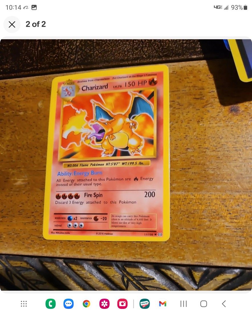 Charzard 11/108 Mint Fresh Pack Pull