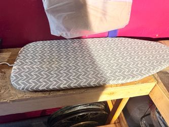 Ironing Board with Gray Chevron Cover