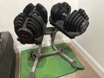 Bowflex SelectTech 1090 Adjustable Dumbbells – 90 lb x2 + Stand