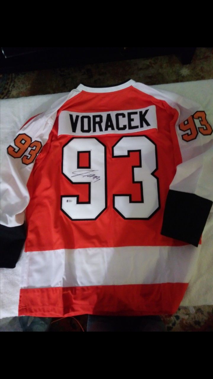 Philadelphia flyers Jakub Voracek custom Jersey (JSA Holo)
