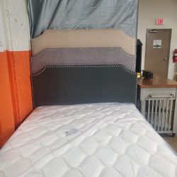 KingGray , Dark Gray  or Beige Upholstered Bed(NEW In A Box)