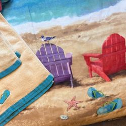 Shower Curtain With Matching Shower Hooks And Towels 