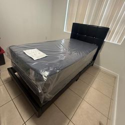 NEW MATTRESS TWIN SIZE PLUSH WITH BOX SPRING 
