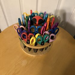 24 Kraft Edgers With Rotating Hardwood Rack Assorted 