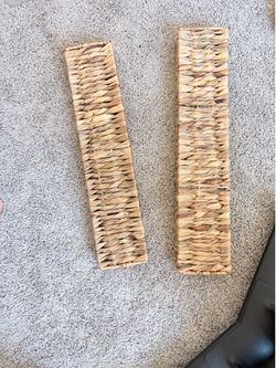 Wicker shelves