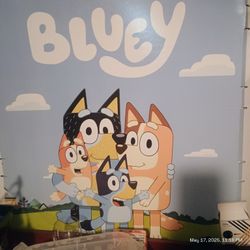 Large Cardboard Bluey Family Picture 