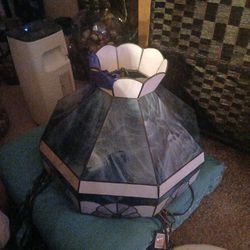 Vintage Glass Hanging Light