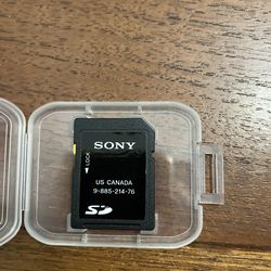 SD Card - SONY 8GB SD Memory Card