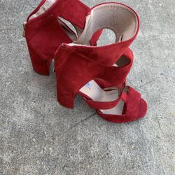 Ladies Red High Heels Size 7/5