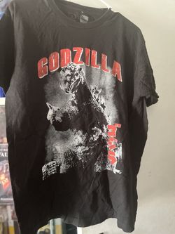 Short-sleeve Godzilla graphic tee shirt