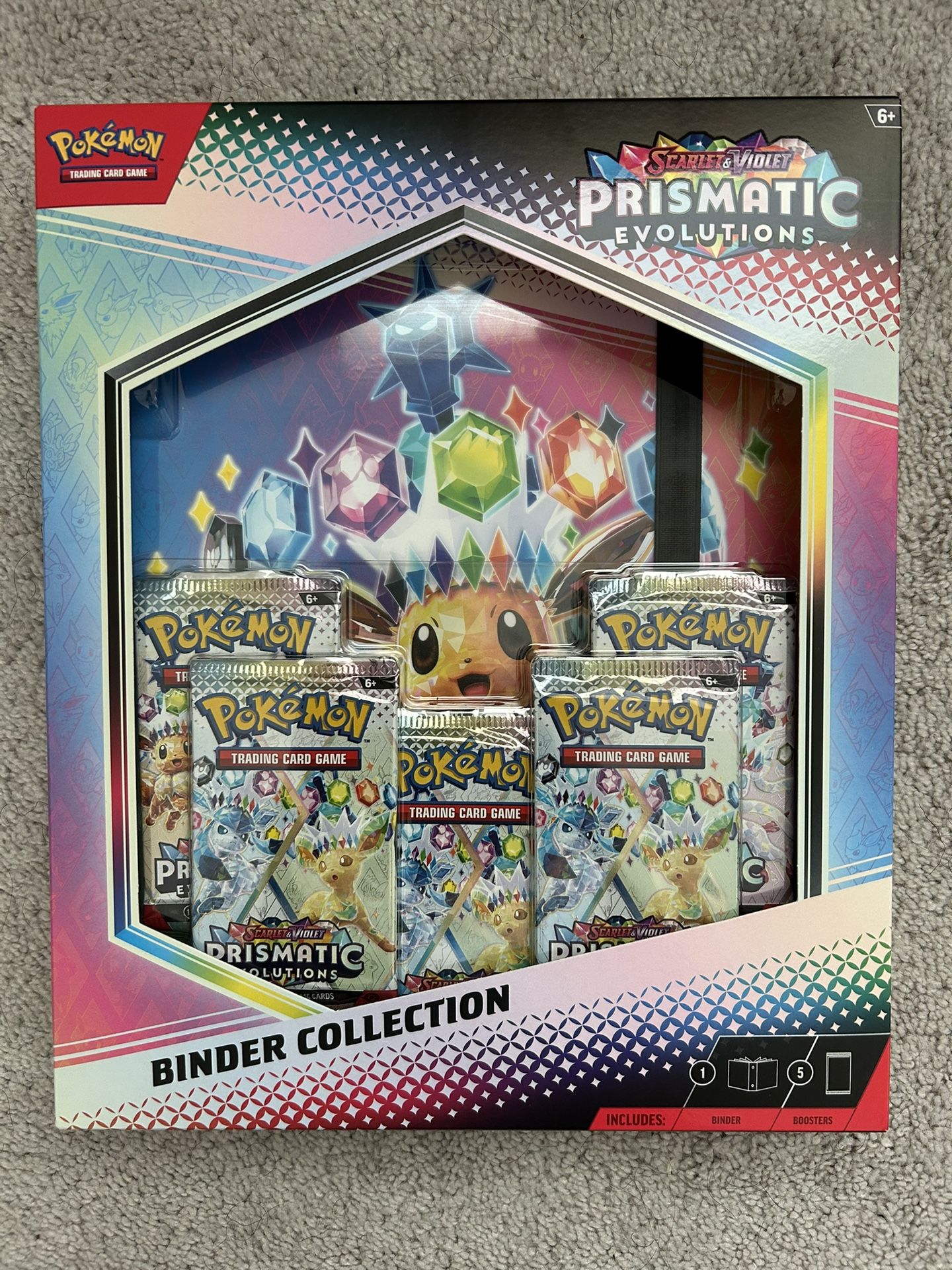 Pokemon Prismatic Evolutions ETB, Binder Collection, Poster Collection Trading cards