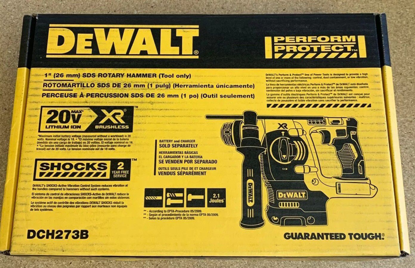 Brand New Dewalt 1" SDS Rotary Hammer / Drill Model DCH273B - TOOL ONLY - Brand New in the Box!!!