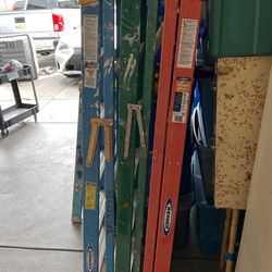 escaleras 6ft y 1 de 4ft 