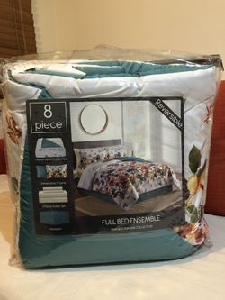 Full Size 8-piece Comforter Set-Christmas Gift