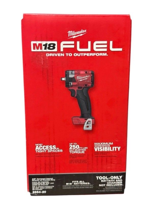 Milwaukee 2854-20 M18 3/8 Compact Impact w/ Friction Ring NEW