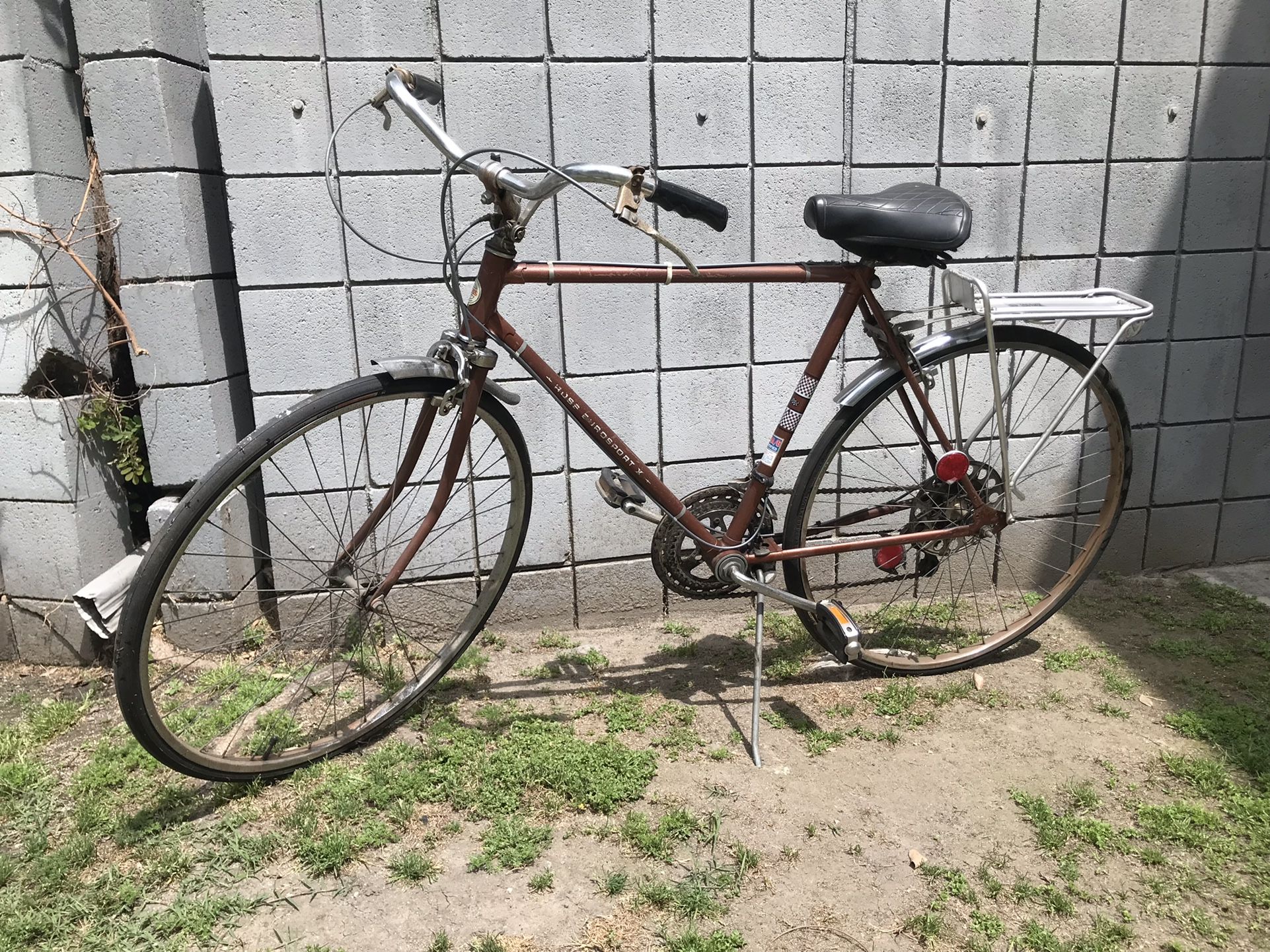 Vintage, Ross eurosport x 10 speed mens bike, copper