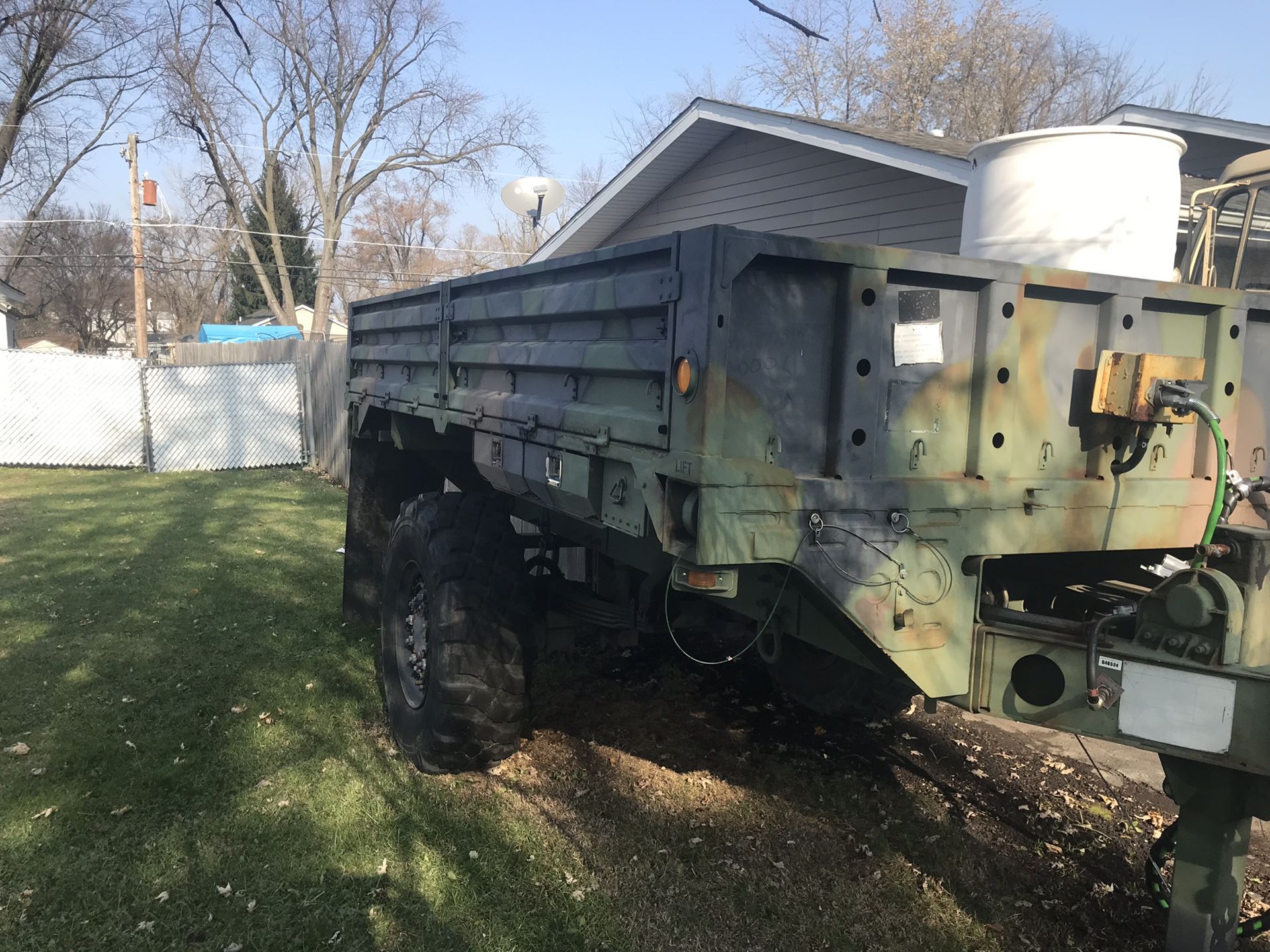 M1082 12x8 foot military trailer